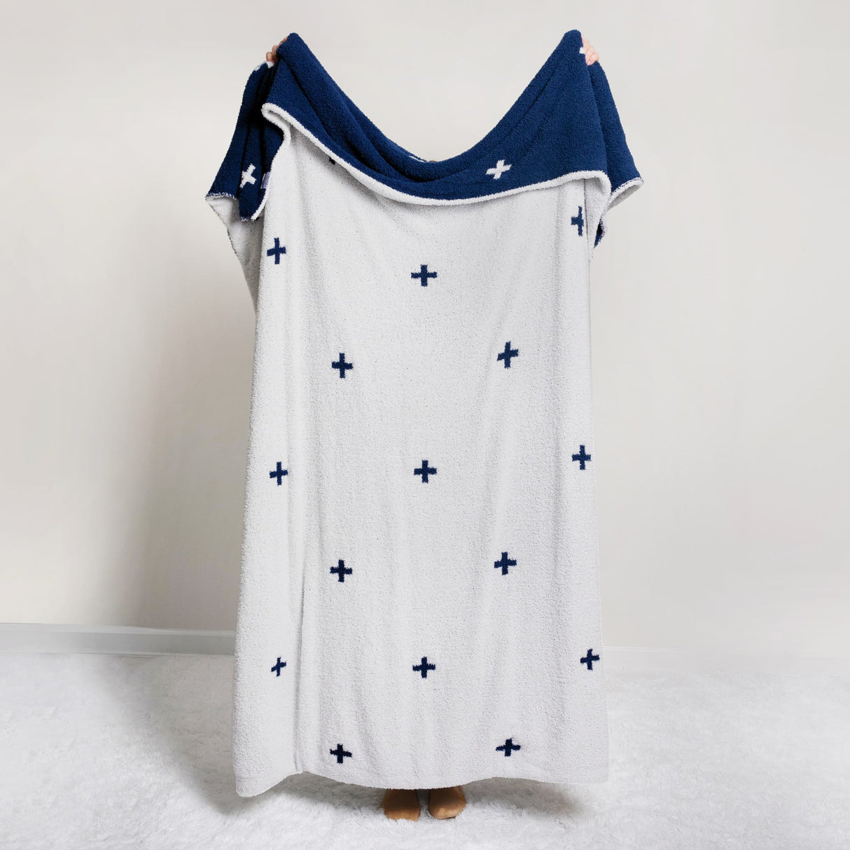 Navy / White Reversible Stars