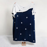 Navy / White Reversible Stars