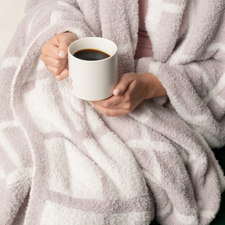 Microfeather Knit Throw Blanket