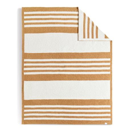 Tan / White Reversible Stripes