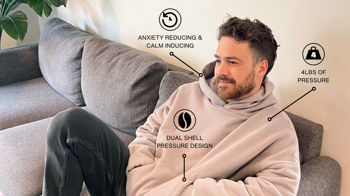 Weighted Hoodie: For Anxiety & Stress Relief – Moon Pod